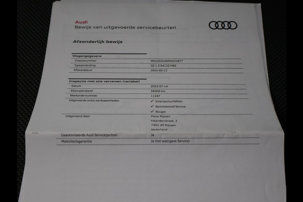 Audi Q2 35 TFSI 1.5T 4-CIL. 150 PK + DIGITALE COCKPIT TREKHAAK | CAMERA | CARPLAY | 18 INCH