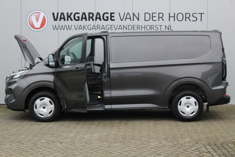Ford Transit Custom 320 2.0-136 pk TDCI L1H1 Trend. Fabrieksgarantie tot 10-2028 ! Adapt. Cruise Cntrl, Navigatie, Camera, PDC V+A, Apple Carplay/Android auto, LED verl., Laadruimte bekleed, Bijrijdersbank, Spiegel-, stoel en voorraamverw. etc.