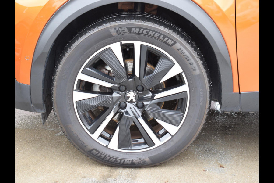 Peugeot e-2008 EV GT Première 1 fase 50 kWh SOH 92,9% | SCHUIF- KANTELDAK | NAVI & CARPLAY | ACHTERUITRIJCAMERA MET SENSOREN | E.C.C. |