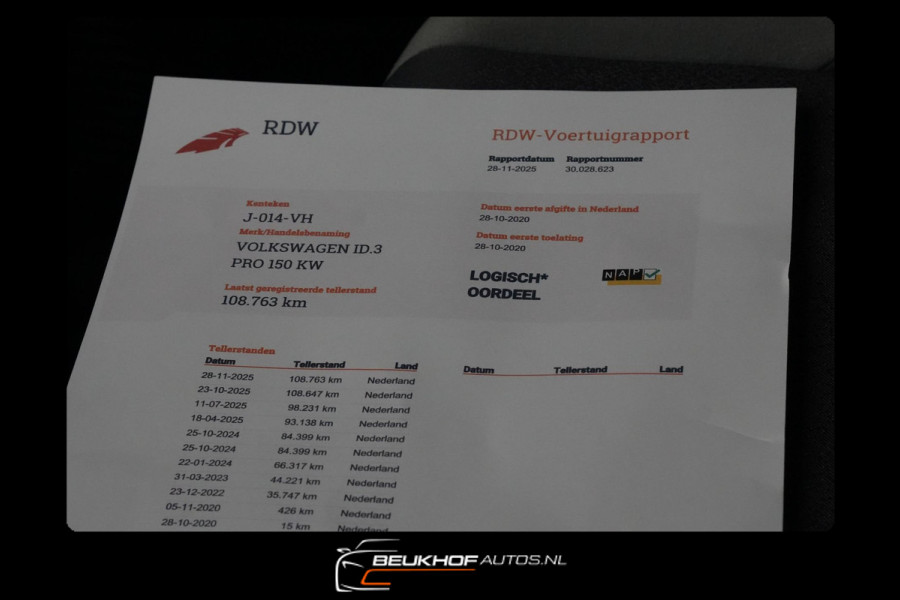Volkswagen ID.3 First Plus 58 kWh Soh 94,7% Camera Navigatie
