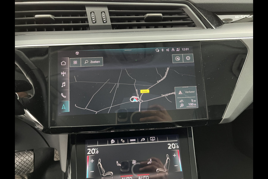 Audi e-tron 55 quattro Advanced edition Plus 95 kWh [3-Fase] {SOH-93%} (INCL-BTW) Aut.*LEATHER | ADAPTIVE-CRUISE | FULL-LED | DIGI-COCKPIT | KEYLESS | MEMORY-PACK | CAMERA | NAVI-FULLMAP | SHIFT-PADDLES | DAB+ | HEATED-COMFORTSEATS | DRIVE-SELECT | 20''AL