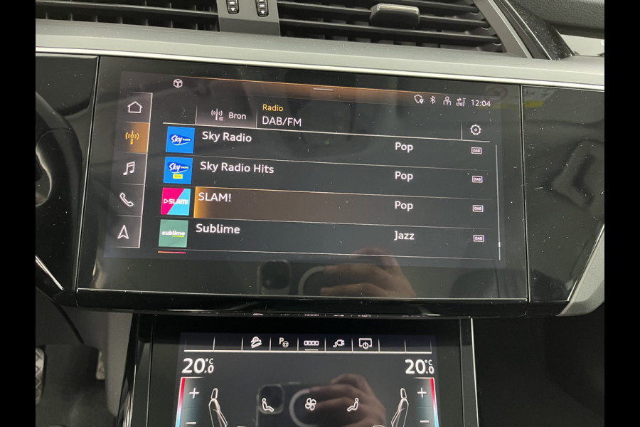 Audi e-tron 55 quattro Advanced edition Plus 95 kWh [3-Fase] {SOH-93%} (INCL-BTW) Aut.*LEATHER | ADAPTIVE-CRUISE | FULL-LED | DIGI-COCKPIT | KEYLESS | MEMORY-PACK | CAMERA | NAVI-FULLMAP | SHIFT-PADDLES | DAB+ | HEATED-COMFORTSEATS | DRIVE-SELECT | 20''AL