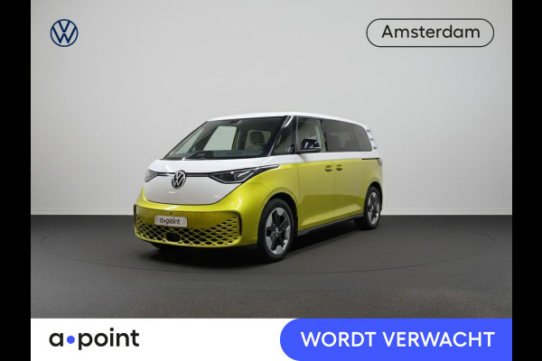Volkswagen ID. Buzz Pro 86 kWh LWB 7p. 286 pk | Navigatie | Panoramadak | Trekhaak (wegklapbaar) | Parkeersensoren (Park assist) | Rondomzicht camera | Elektr. schuifdeuren | Stoelverwarming |