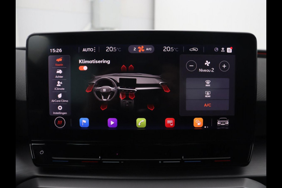 Seat Leon 1.5 eTSI FR Launch Edition | Carplay | Adaptive cruise | Sfeerverlichting | Navigatie | Full LED | Dodehoek detectie | DAB | Parkeerhulp | Climate control