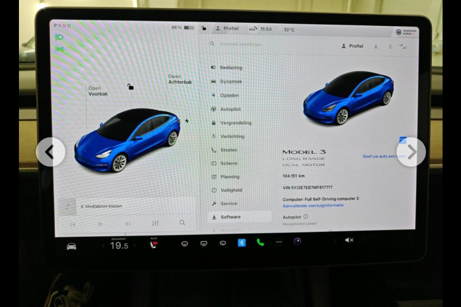 Tesla Model 3 Long Range AWD 75 kWh 91% SOH Dual Motor Autopilot