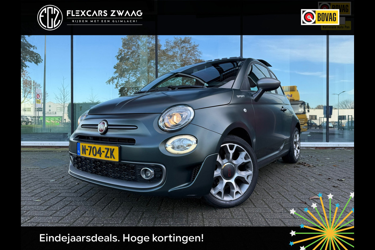 Fiat 500 1.0 Hybrid Sport - Navi - Climate - Panodak - Parkeerhulp - Org.NL