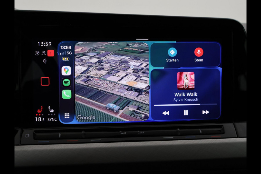 Volkswagen Golf 1.0 eTSI DSG + VIRTUAL COCKPIT | SFEERVERLICHTING | STUURVERW. / STOELVERW. | CAMERA | ADAPTIVE CRUISE CONTROL