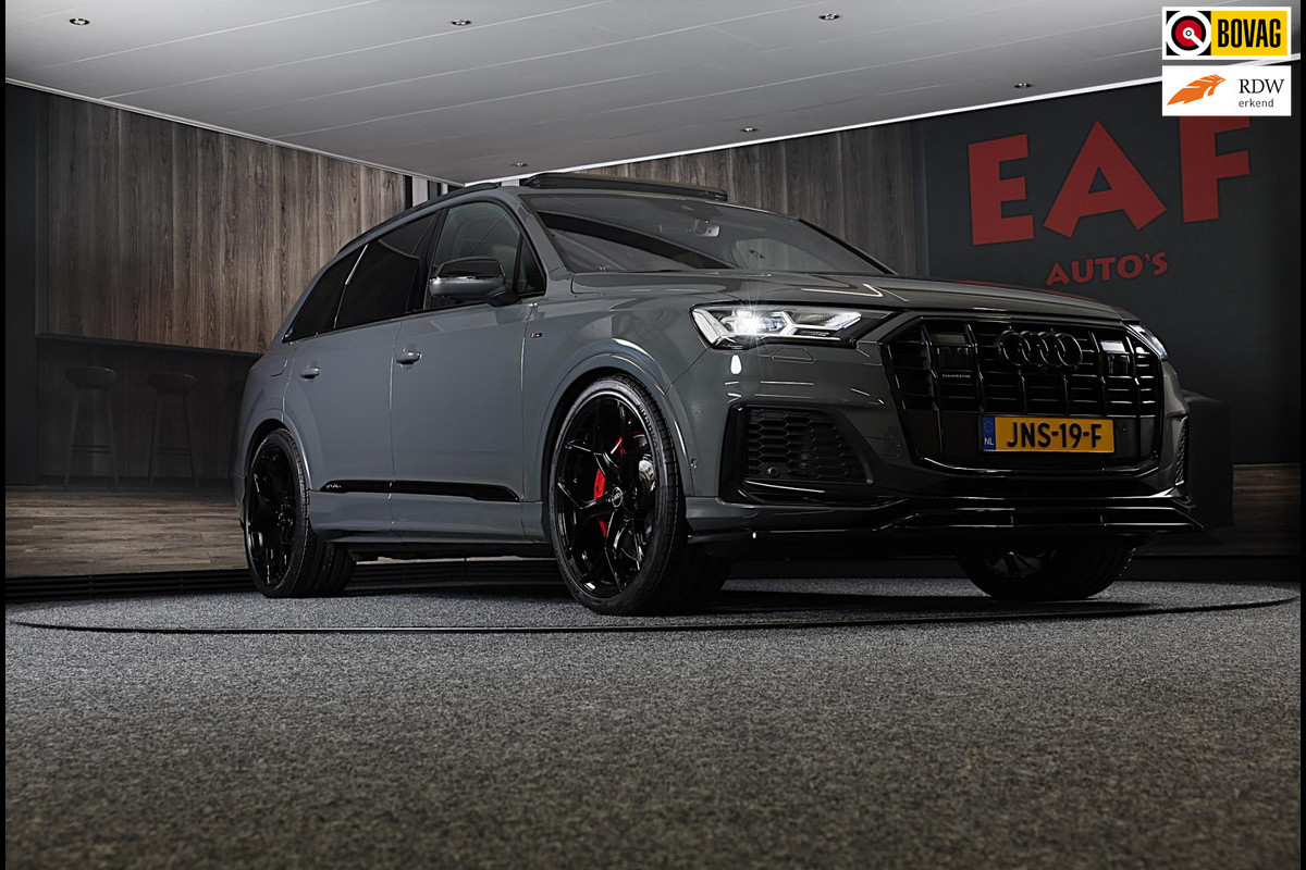 Audi Q7 55 TFSI e Quattro SQ7 Look / Head Up / RS Zetels / Leder / Memory / Acc / F1 / Lane Assist / Massage / Open Pano / 23 Inch