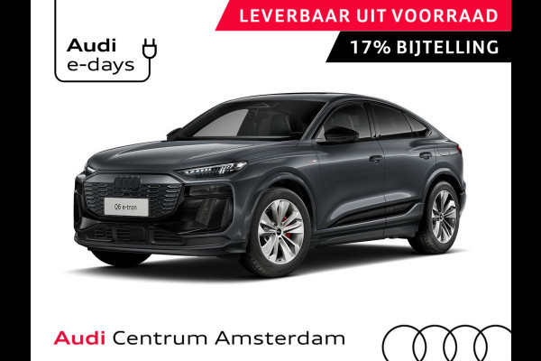Audi Q6 Sportback e-tron S edition 83Kwh 252 pk Sportback | Techniek pakket plus | Glazen panoramadak | Bang & Olufsen 3D | Head-up display |