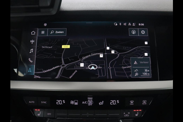 Audi A3 30 TFSI S edition | Stoelverwarming | Park Assist | Carplay | Sportstoelen | Half leder | Virtual Cockpit | Full LED | Navigatie | Bluetooth | Climate control | Cruise control