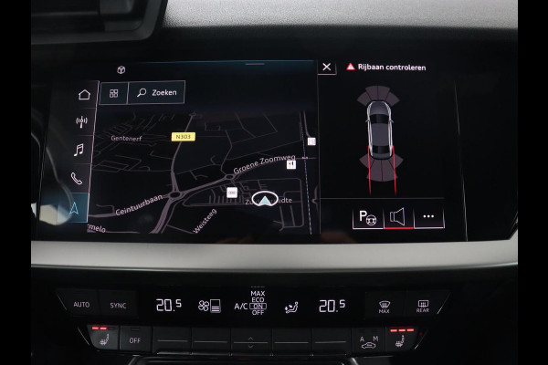 Audi A3 30 TFSI S edition | Stoelverwarming | Park Assist | Carplay | Sportstoelen | Half leder | Virtual Cockpit | Full LED | Navigatie | Bluetooth | Climate control | Cruise control