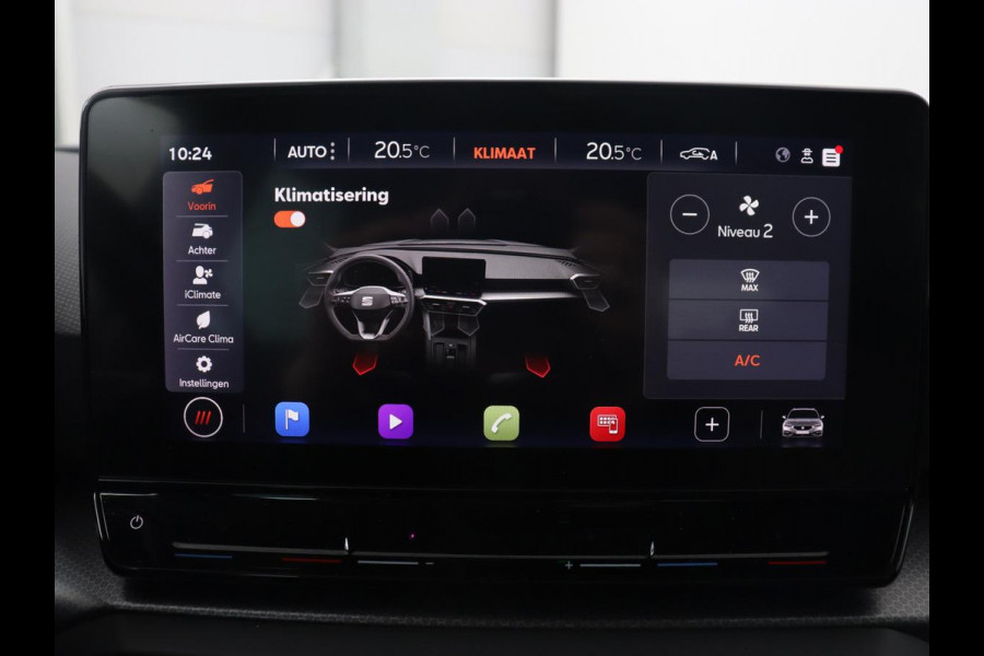 Seat Leon 1.0 TSI Style Intens | Trekhaak | Camera | Carplay | Navigatie | Adaptive cruise | DAB | Parkeerhulp | Full LED | Climate control