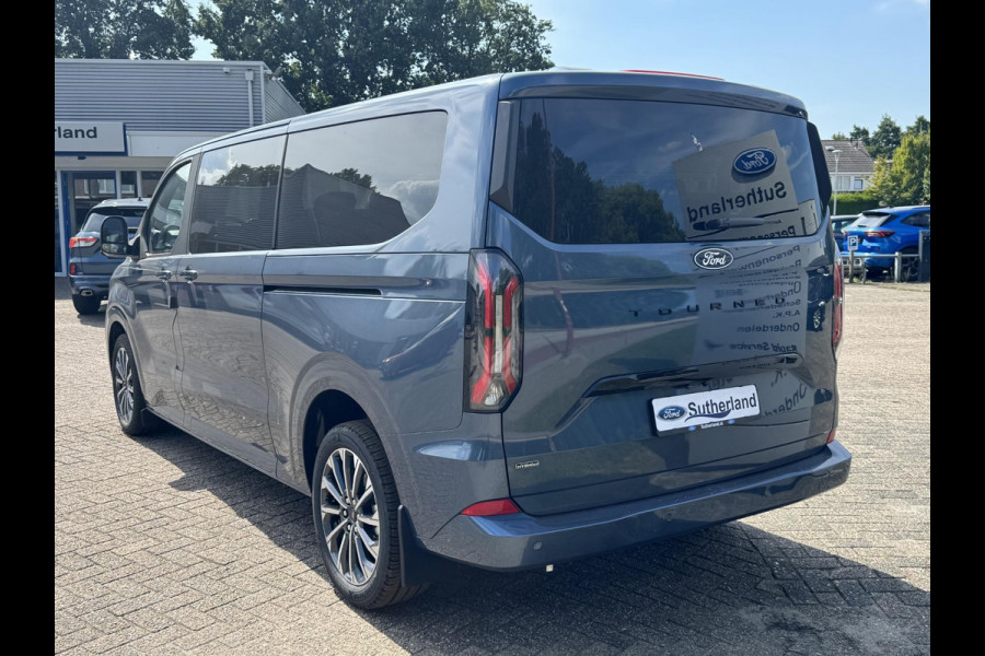 Ford Transit Custom Tourneo 340 2.5 PHEV L2H1 Titanium X 233pk | Incl. BTW/BPM Rijklaar | Handsfree elektrische dubbele zijschuifdeuren | Inklapbare trekhaak | Tourneo Luxury Pack | Verwarmbaar stuurwiel