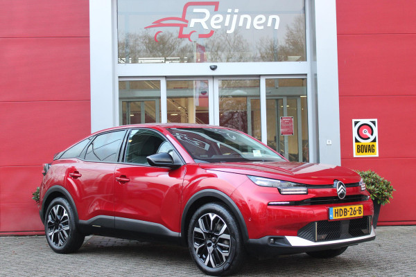 Citroën C4 1.2 Hybrid 145PK MAX | HEAD UP DISPLAY | CAMERA VOOR + ACHTER | NAVIGATIE | DRAADLOZE TELEFOONLADER | FULL LED KOPLAMPEN | DRAADLOZE APPLE CARPLAY/ANDROID AUTO | STOEL/STUUR/VOORRUIT VERWARMING | 18" LICHTMETALEN VELGEN | ADAPTIVE CRUISE CONTROL | CLIMATE CONTROL | LEDEREN BEKLEDING | DAB+ RADIO | KEYLESS ENTRY/START |