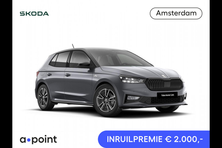 Škoda Fabia Monte Carlo 1.0 TSI 115 pk 7 versn. DSG | Navigatie pakket | Travel assist | Licht en Zicht plus | Verwarmbare voorstoelen | 18 inch lichtmetalen velgen
