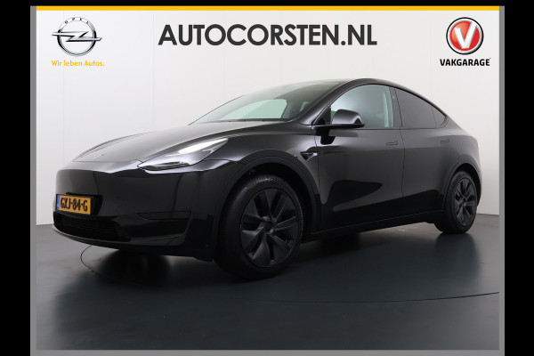 Tesla Model Y LFP-Accu SOH 95% W-pomp Sentry-Mode FSD-4 Camera's Pano-dak Adap.Cruise Navi RWD Ecc Autopilot Stoel+Stuur+Achterbank Verwarming Elek.Achterklep Dodehoek detector Draadloze telefoonlader Origineel Nederlandse Auto Accugarantie 1600kg trekvermogen 12-2032 fabr.gar.