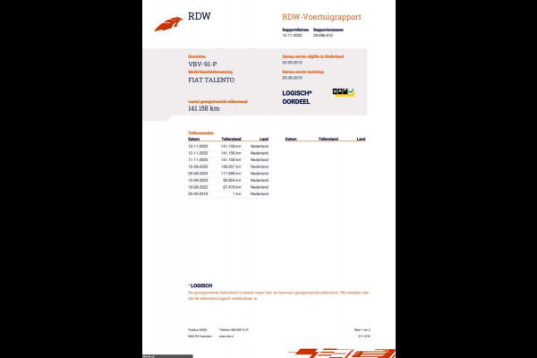 Fiat Talento 1.6 MJ EcoJet L1 125pk EURO6 3 Persoons