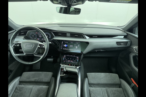 Audi e-tron 313pk Pano-dak Leer-Alcantara+elektr+Geheug. Camera Adap.Cruise Apple Carplay Android Auto Pdc Business Edition Plus SOH 90% Elek.Achterklep Lmv 21" Led Stoelverwarming Privacy Glas 50 Quattro 71kWh Origineel Nederlandse Auto 1800kg Trekvermogen Zeer Compleet!