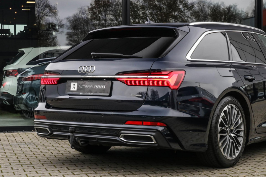 Audi A6 Avant 55 TFSI e quattro - PANO - TREKHAAK - MATRIX - 360 CAM - ELETKR. STOELEN - STUURWIEL VERWARMD - COMPETITION - 367pk