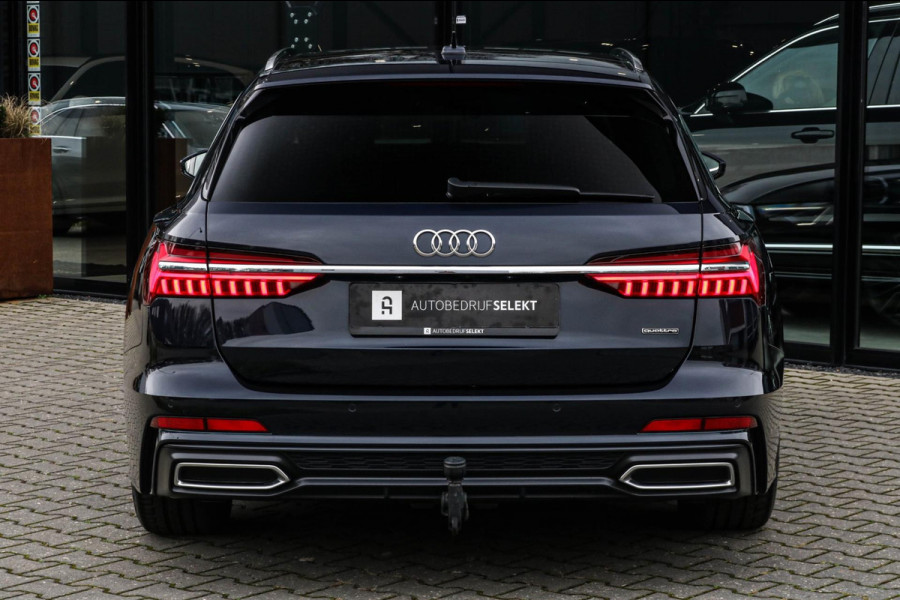 Audi A6 Avant 55 TFSI e quattro - PANO - TREKHAAK - MATRIX - 360 CAM - ELETKR. STOELEN - STUURWIEL VERWARMD - COMPETITION - 367pk