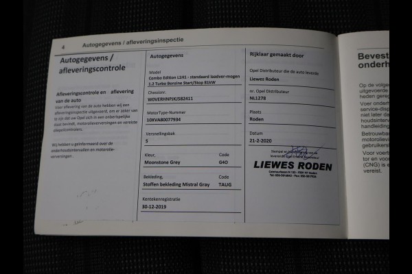 Opel Combo Tour 1.2 TURBO 5-PERS. + PANORAMA | TREKHAAK | CAMERA | 1e EIGENAAR | APPLE CARPLAY | NAVIGATIE