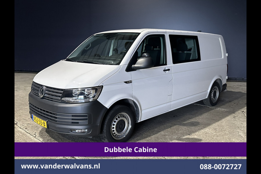 Volkswagen Transporter 2.0 TDI 150pk L2H1 Dubbele Cabine Euro6 inrichting Airco | 5-Zits | Camera | Cruisecontrol | 2500kg Trekhaak Parkeersensoren