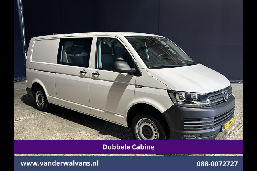 Volkswagen Transporter 2.0 TDI 150pk L2H1 Dubbele Cabine Euro6 inrichting Airco | 5-Zits | Camera | Cruisecontrol | 2500kg Trekhaak Parkeersensoren