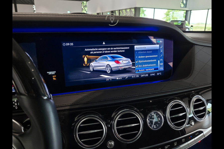 Mercedes-Benz S-Klasse 560 Lang 4-M AMG Exclusive|4*massage/koeling|20"|entertainment|standkachel|HUD|nachtzicht