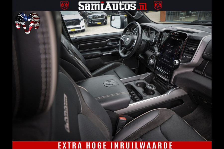 Dodge Ram 1500 LARAMIE SPORT 4X4 5.7 V8 | PRINS LPG | CAMERA | APPLE CARPLAY | 3500KG | FULL LED | CRUISE | MEMORY SEATS | LEDER | DUBBELE CABINE | CREWCAB Voorraad Nr: 2529 - 641277