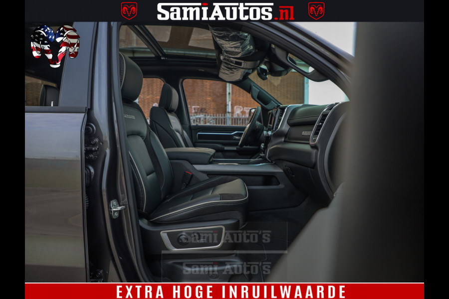 Dodge Ram 1500 Laramie Sport 5.7 V8 HEMI 402PK 4x4 | Panorama dak | 12' Scherm |Granite Crystal Metallic | Crew Cab | 5 Persoons | Dubbele Cabine | DC | VOORRAAD NR 2524 - 41249 |
