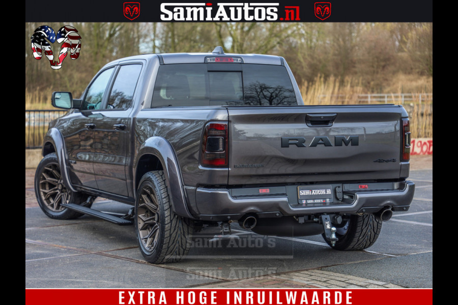 Dodge Ram 1500 Laramie Sport 5.7 V8 HEMI 402PK 4x4 | Panorama dak | 12' Scherm |Granite Crystal Metallic | Crew Cab | 5 Persoons | Dubbele Cabine | DC | VOORRAAD NR 2524 - 41249 |