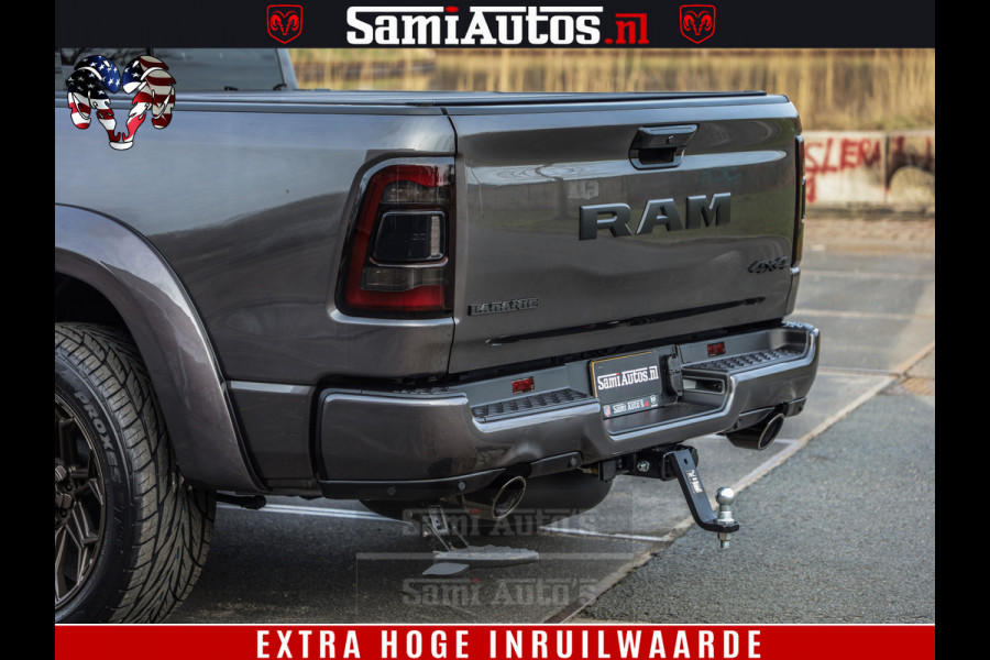 Dodge Ram 1500 Laramie Sport 5.7 V8 HEMI 402PK 4x4 | Panorama dak | 12' Scherm |Granite Crystal Metallic | Crew Cab | 5 Persoons | Dubbele Cabine | DC | VOORRAAD NR 2524 - 41249 |