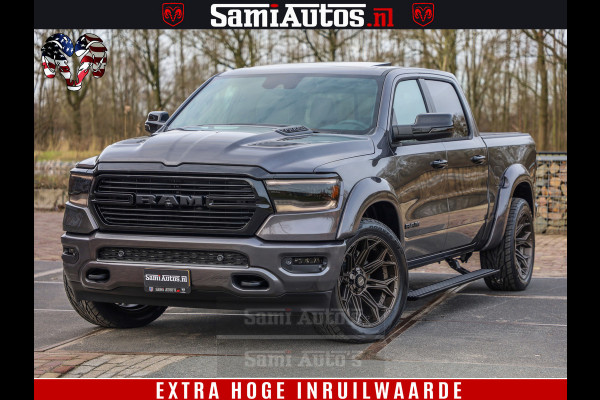Dodge Ram 1500 Laramie Sport 5.7 V8 HEMI 402PK 4x4 | Panorama dak | 12' Scherm |Granite Crystal Metallic | Crew Cab | 5 Persoons | Dubbele Cabine | DC | VOORRAAD NR 2522 - 41248 |