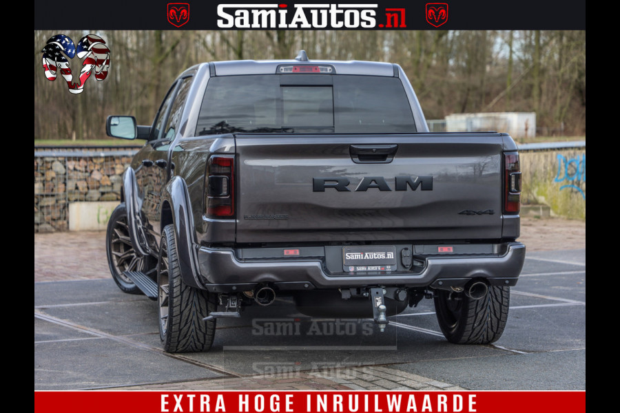 Dodge Ram 1500 Laramie Sport 5.7 V8 HEMI 402PK 4x4 | Panorama dak | 12' Scherm |Granite Crystal Metallic | Crew Cab | 5 Persoons | Dubbele Cabine | DC | VOORRAAD NR 2522 - 41248 |