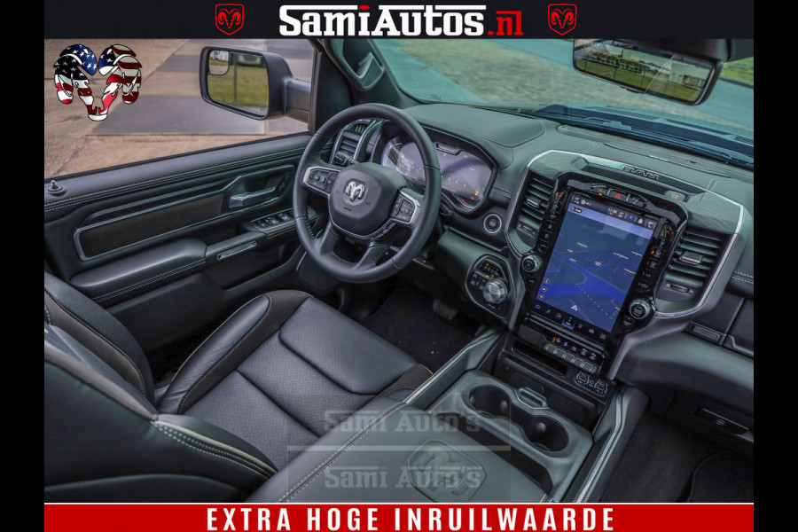 Dodge Ram 1500 Laramie Sport 5.7 V8 HEMI 402PK 4x4 | Panorama dak | 12' Scherm |Granite Crystal Metallic | Crew Cab | 5 Persoons | Dubbele Cabine | DC | VOORRAAD NR 2522 - 41248 |