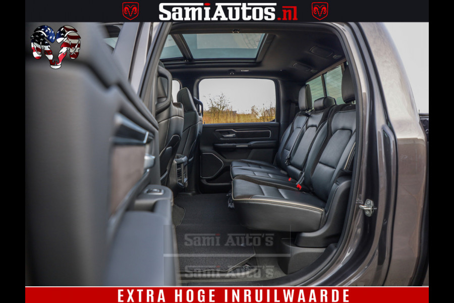 Dodge Ram 1500 Laramie Sport 5.7 V8 HEMI 402PK 4x4 | Panorama dak | 12' Scherm |Granite Crystal Metallic | Crew Cab | 5 Persoons | Dubbele Cabine | DC | VOORRAAD NR 2522 - 41248 |