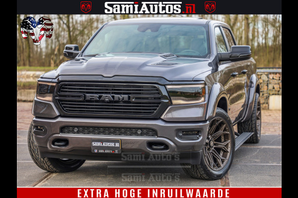 Dodge Ram 1500 Laramie Sport 5.7 V8 HEMI 402PK 4x4 | Panorama dak | 12' Scherm |Granite Crystal Metallic | Crew Cab | 5 Persoons | Dubbele Cabine | DC | VOORRAAD NR 2522 - 41248 |