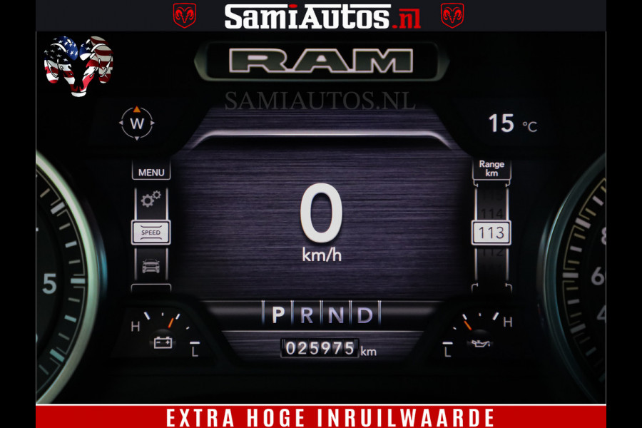 Dodge Ram 1500 Laramie 5.7 V8 4x4 Crew Cab DC | PANO DAK | 12' Grootscherm | Comfortabele Dubbele Cabine met Royale 5 Zitplaatsen | Voorraad Nr 2502 - 41254