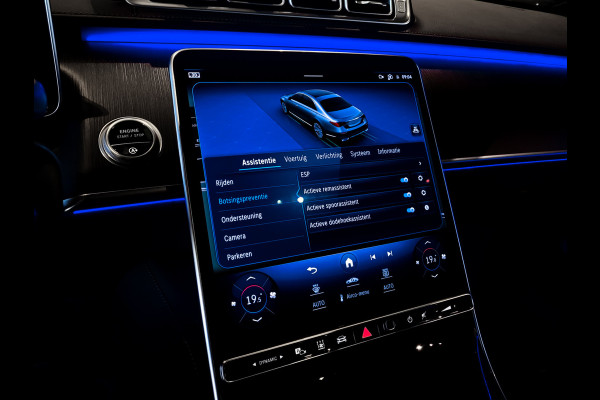 Mercedes-Benz S-Klasse 400d 4-M AMG Achterassturing|Ruitleder|Burmester|Rij-assistentie|Keyless|Night|21" Aut9