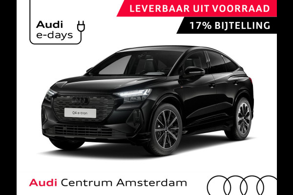 Audi Q4 Sportback e-tron 45 S edition Competition 82 kWh 286 pk | Assistentiepakket plus | Optiekpakket zwart plus | Ambient lichtpakket | Stoelverwarming voor |