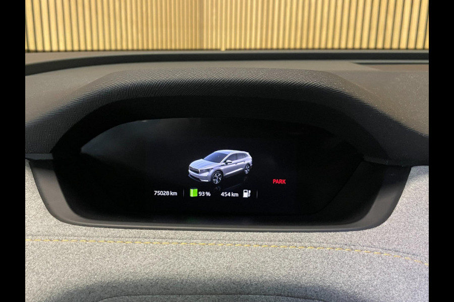 Škoda ENYAQ iV 80|96% SOH|1/2LEDER|PANO|ACC|TREKH.|ELEK.INTER+A-KLEP|STUUR+STOELVERW V+A|CAMERA|CARPLAY|CLIMATE+CRUISE CONTROL|NL|