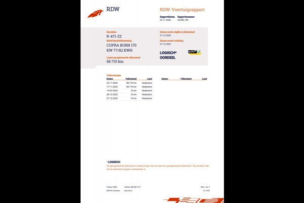 CUPRA Born Adrenaline 82 kWh|550KM WLTP|GROTE ACCU|ACC|CAMERA|CARPLAY/ANDROID AUTO|STOEL+STUURVERW.|NL-AUTO|NAP||INCL. BTW|1e EIG|