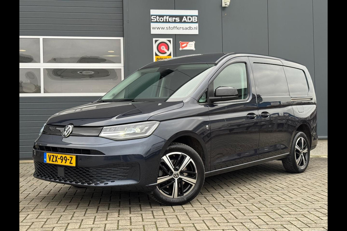 Volkswagen Caddy Cargo Maxi 2.0 TDI Style 122pk DSG | 2x SCHUIF | Navi | Trekhaak | LED | Camera | Leder | CarPlay | Lichtmetaal