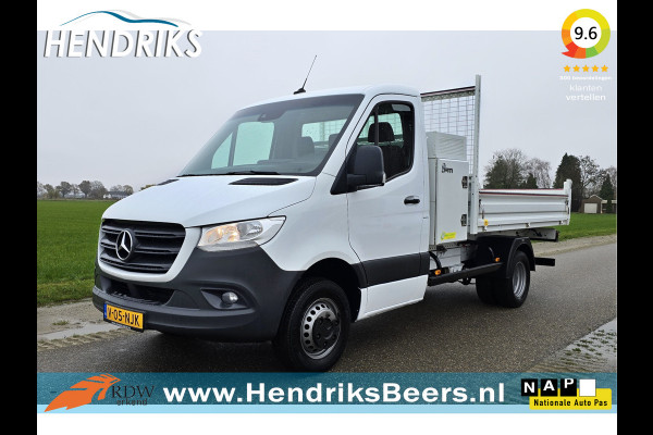 Mercedes-Benz Sprinter 516 CDI L2 - Kieper - 160 Pk - Euro 6 - 3500 kg - Navi - Airco - Cruise Control - AppleCarplay AndroidAuto - Kipper