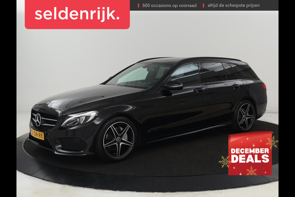 Mercedes-Benz C-Klasse 200 AMG Night | Leder | Stoelverwarming | Full LED | Park Assist | Navigatie | Climate control | Cruise control | Bluetooth
