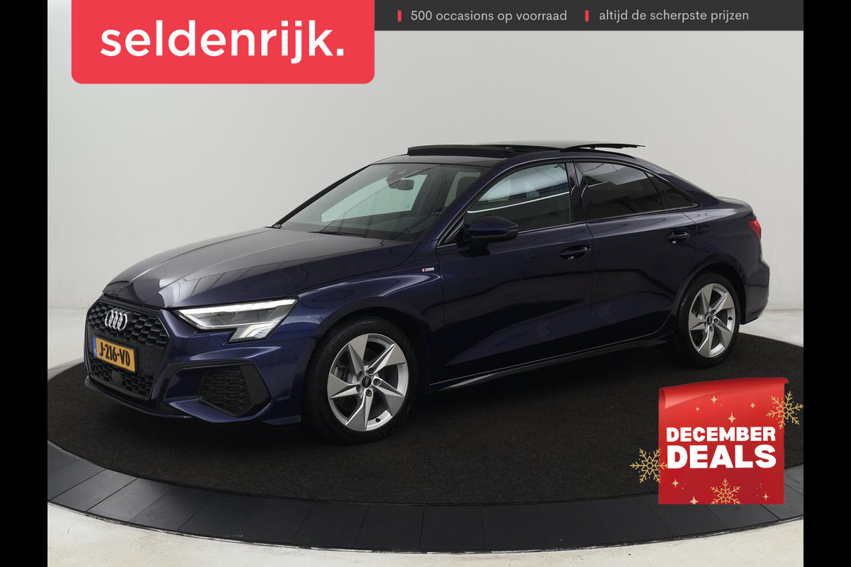 Audi A3 35 TFSI S edition | Panoramadak | Virtual Cockpit | Full LED | Carplay | Sportstoelen | Half leder | Navigatie | Climate control | Parkeerhulp | Bluetooth