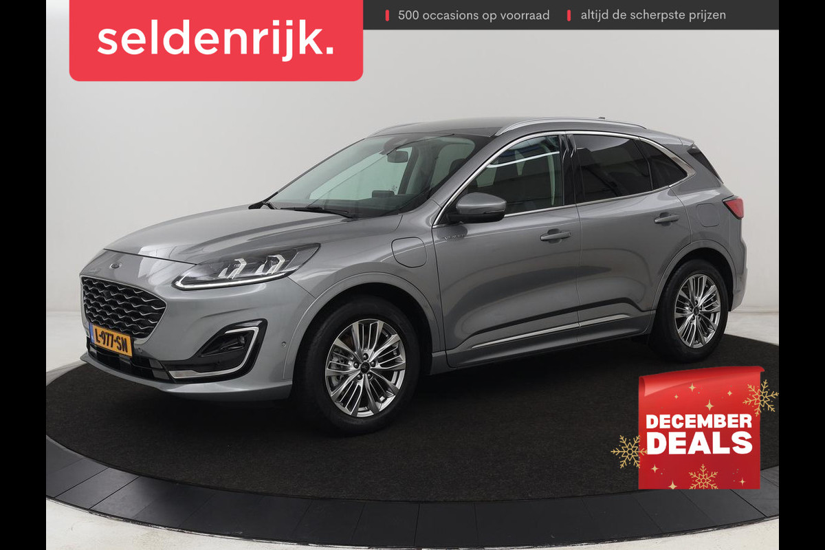 Ford Kuga 2.5 PHEV Vignale | Head-Up | Trekhaak | Adaptive cruise | Leder | 360 Camera | Stoelverwarming | Digital Cockpit | Carplay | Dodehoek detectie | Navigatie | Keyless | Achterbankverwarming | Plug In
