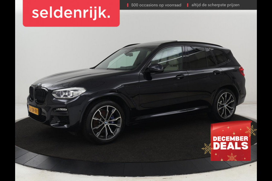 BMW X3 xDrive30e M Sport | Panoramadak | Trekhaak | Head-Up | Stoelverwarming | Leder | Live Cockpit | Stuurverwarming | Carplay | Camera | 20'' | Navigatie | Keyless | PHEV | Plug In