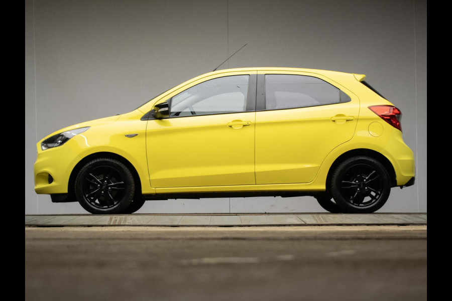 Ford Ka+ 1.2 Sport YELLOW/BLACK EDITION (LED,CRUISE,AIRCO,LM VELGEN,SPORTSTOELEN,GETINT,PDC,NETTESTAAT)