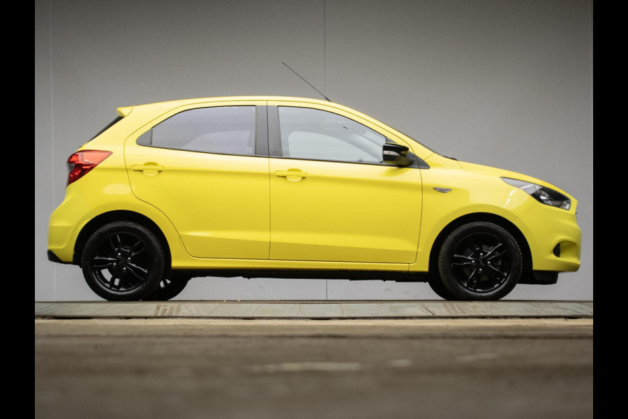Ford Ka+ 1.2 Sport YELLOW/BLACK EDITION (LED,CRUISE,AIRCO,LM VELGEN,SPORTSTOELEN,GETINT,PDC,NETTESTAAT)